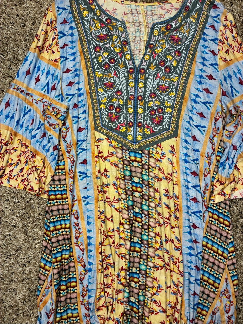 Soft Surroundings Fifi Embroidered Tunic Top - Picture 10 of 11